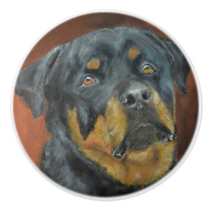 Rottweiler Ceramic Knob