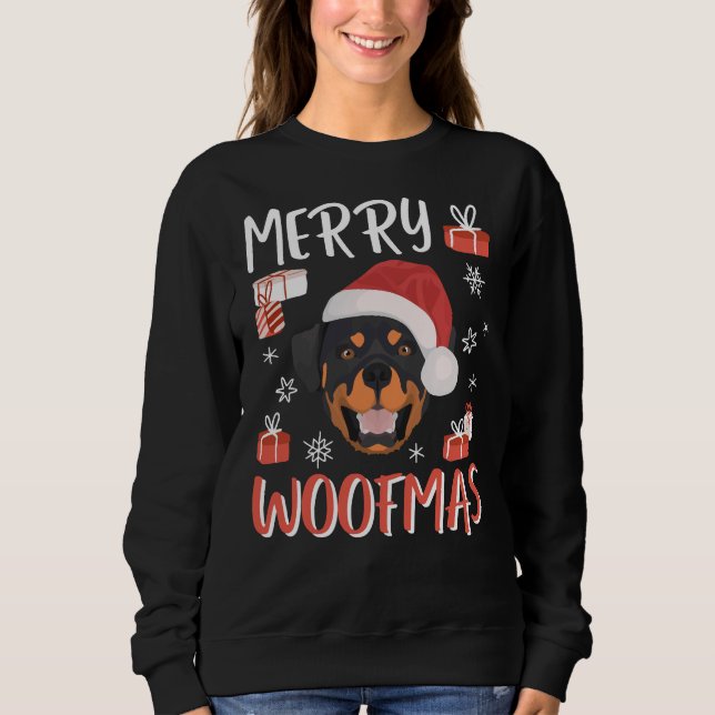 Rottweiler Christmas 14 Sweatshirt (Front)