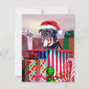 Rottweiler Christmas Surprise Invitation