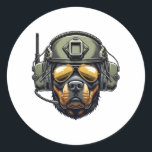 Rottweiler Classic Round Sticker<br><div class="desc">Rottweiler</div>