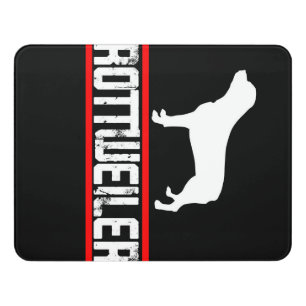 Rottweiler Clothing Door Sign