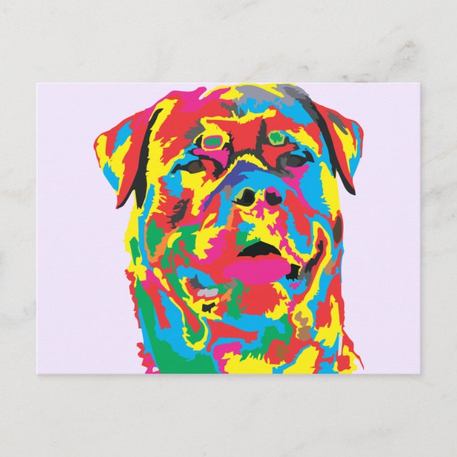 rottweiler color postcard (Front)