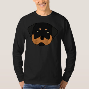 Rottweiler Cute Mood Clothing Head 5 T-Shirt