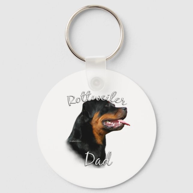 Rottweiler Dad 2 Keychain (Front)
