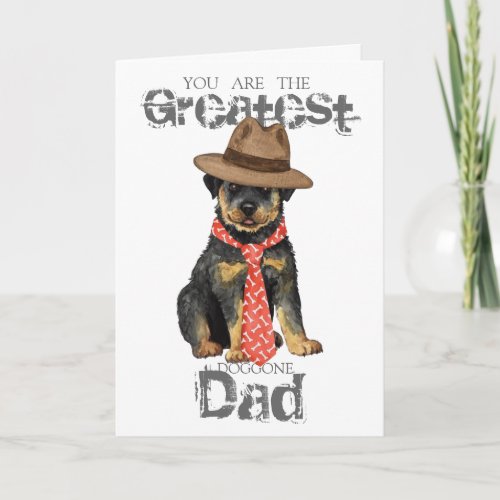 Rottweiler Dad Card