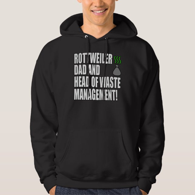 Rottweiler Dad Funny Hoodie (Front)