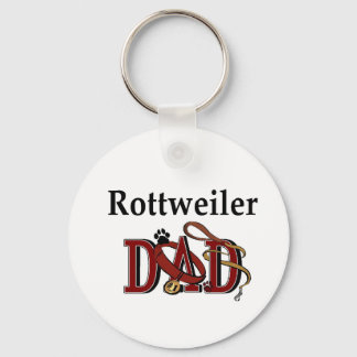Rottweiler Dad Gifts Keychain
