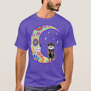 Rottweiler Dia de Los Muertos Skeleton T-Shirt