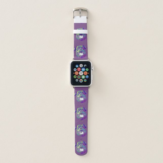 Rottweiler dog apple watch band (Front)
