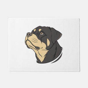 Rottweiler Dog Art Doormat