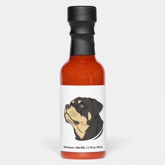 Rottweiler Dog Art Hot Sauces (Front)