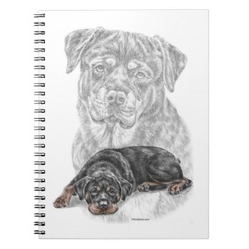 Rottweiler Dog Art Notebook by KelliSwan at Zazzle
