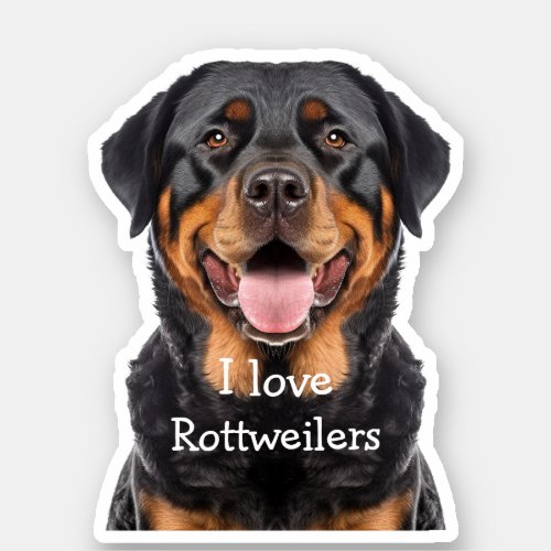 Rottweiler Dog Breed Cutout Stickers