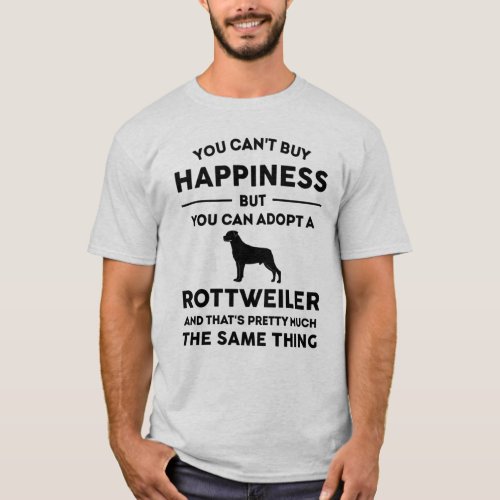 Rottweiler Dog Breed Happiness T_Shirt
