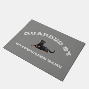 Rottweiler Dog Breed House Protection Custom Name Doormat