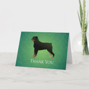 Rottweiler Dog Breed Thank You Card