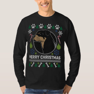 Rottweiler Dog Breed Ugly Christmas Sweater