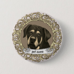 Rottweiler Dog  Button
