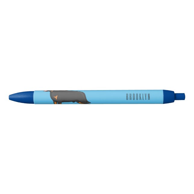 Rottweiler dog cartoon illustration  pen (Front)