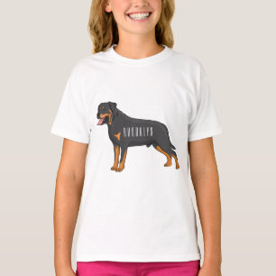 Rottweiler dog cartoon illustration T-Shirt