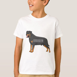 Rottweiler dog cartoon T-Shirt