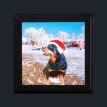 Rottweiler Dog Christmas Painting Gift Box<br><div class="desc">Rottweiler Dog Christmas Painting</div>