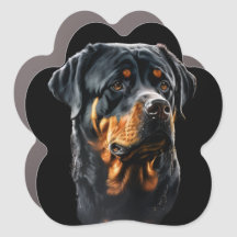 Rottweiler dog Design Auto Magnet