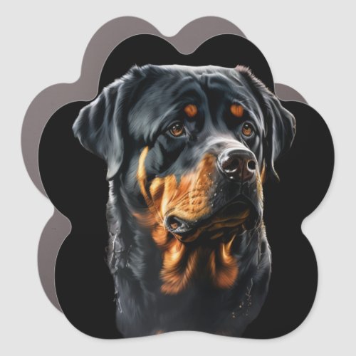 Rottweiler dog Design Auto Magnet