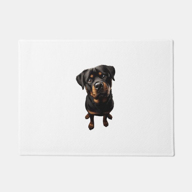 rottweiler dog doormat (Front)