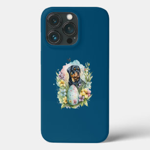 Rottweiler Dog Easter Egg, Happy Easter Rottweiler iPhone 13 Pro Case