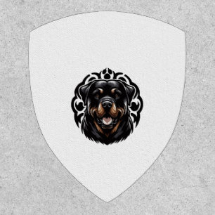 Rottweiler Dog Face Patch
