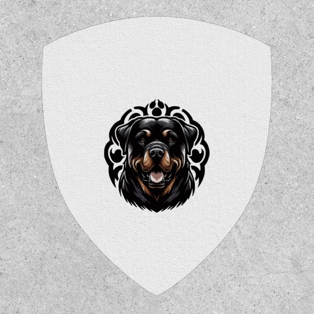 Rottweiler Dog Face Patch (Front)