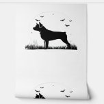 Rottweiler Dog – Halloween Moon Silhouette Oversiz Wallpaper