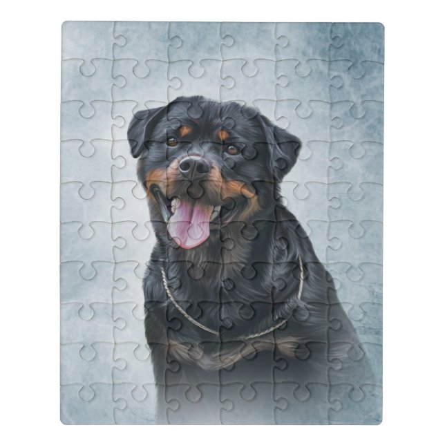 Rottweiler dog jigsaw puzzle (Puzzle Vertical)