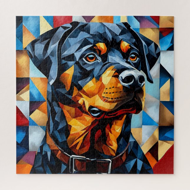 Rottweiler Dog Jigsaw Puzzle (Vertical)