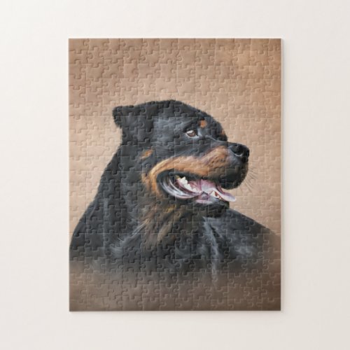 Rottweiler dog jigsaw puzzle