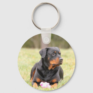 Rottweiler Dog Keychain