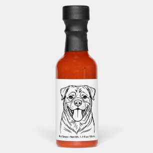 Rottweiler Dog Line Art � minimalist art line Hot Sauces