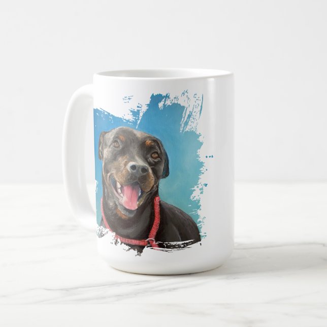 Rottweiler dog love mug  (Front Left)