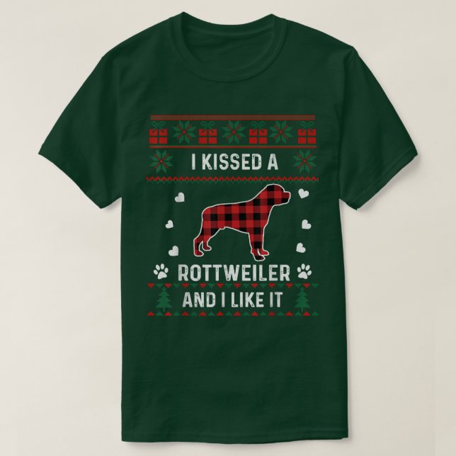 Rottweiler Dog Lover Gifts Rottweiler Ugly Christm T-Shirt (Design Front)