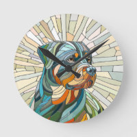 Rottweiler dog - mosaic art