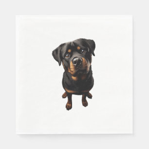 rottweiler dog napkins