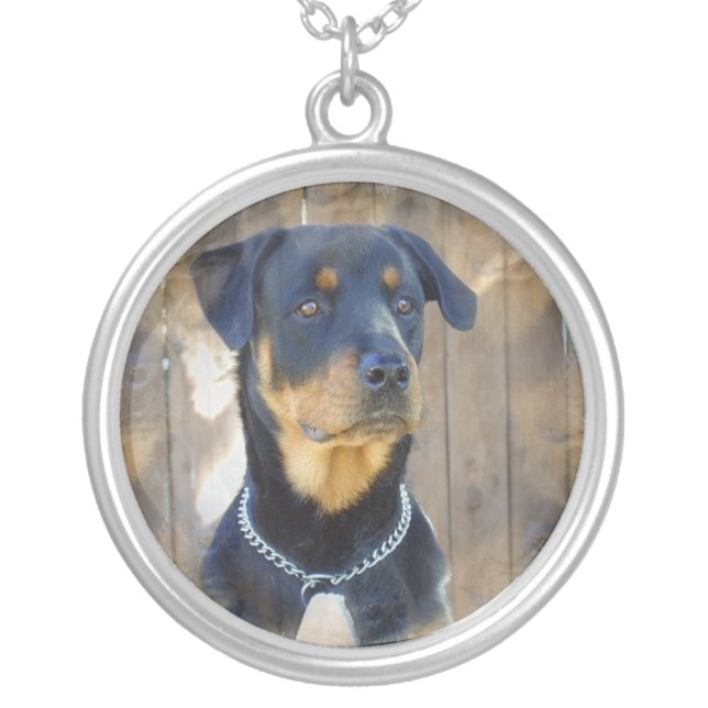 Rottweiler Dog Necklace (Front)
