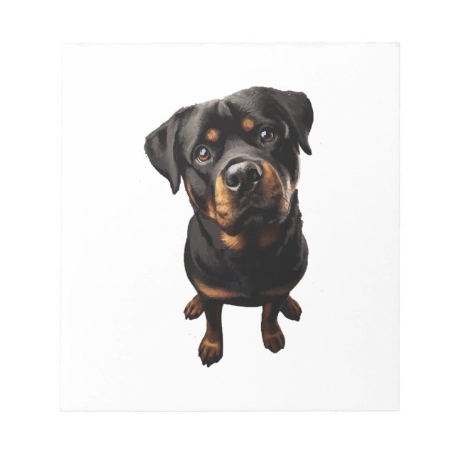 rottweiler dog notepad (Front)