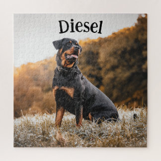 Rottweiler Dog Pet Personalized Custom Jigsaw Puzzle