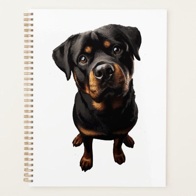 rottweiler dog planner (Front)