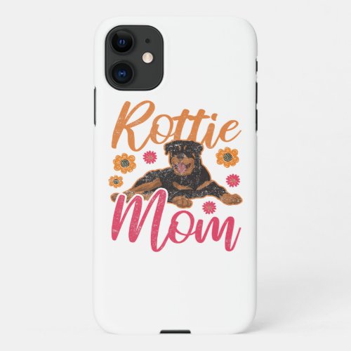 Rottweiler Dog Rottie Mom Gift For Mother iPhone 11 Case