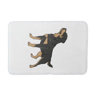 Rottweiler Dog, Rottweiler Dog Standing Bath Mat