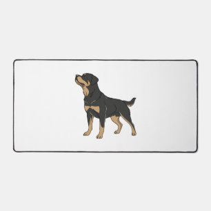 Rottweiler Dog, Rottweiler Dog Standing Desk Mat