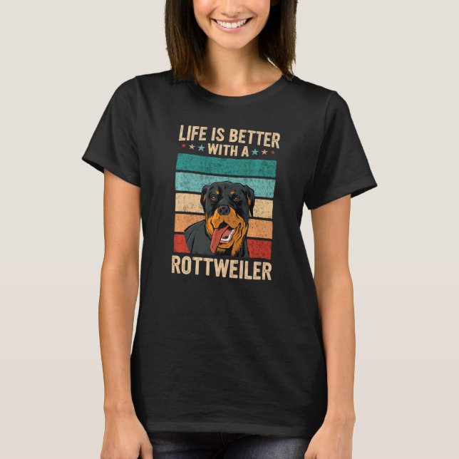 Rottweiler Dog T-Shirt (Front)